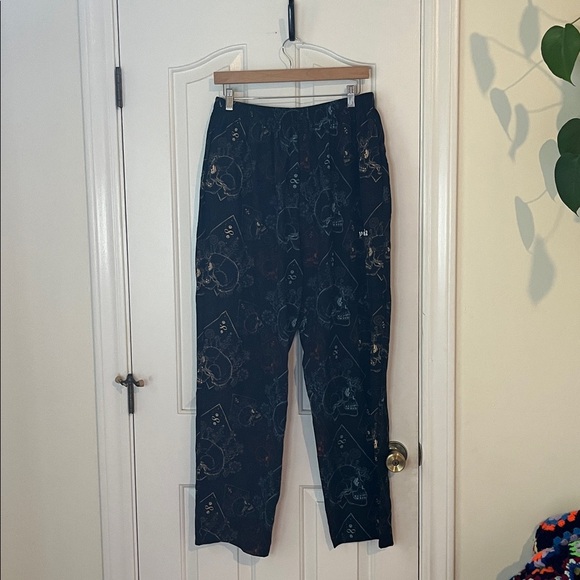 YoungLA | 217 Ugly A** Skull Pants SZ XL Streetwear Athleisure Lounge Spooky - Picture 2 of 9